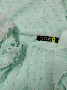 Light Blue Polka Dot Dress