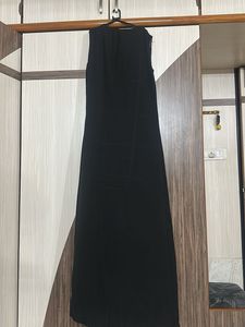 Women High Low Blck Midi Dress