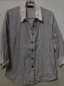 Striped Button-Down Shirt