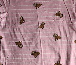 Cute Pink Dog Print Dress
