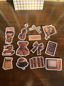 Cute Brown holographic Stickers