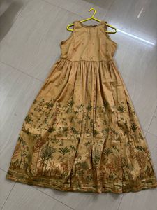 BRAND NEW | Beige Gold  Midi Dress