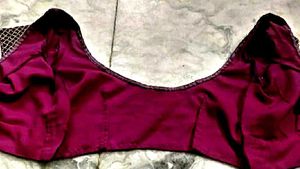 Purple Color Satin Silk Blouse