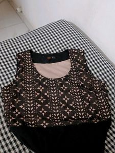 Black Long Flare Frock From ZINK London