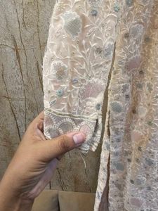 Chikankari Kurta with Embellished Work &amp; Churidar