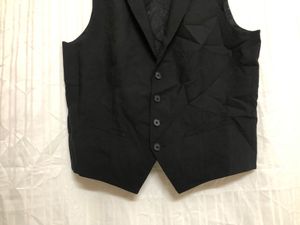 Express Black Wool Waistcoat