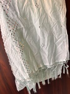 Embroidered Mirror Work Dupatta