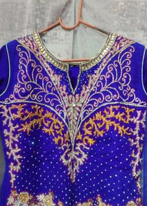 Heavy Party Wear Gown - Blue 💙