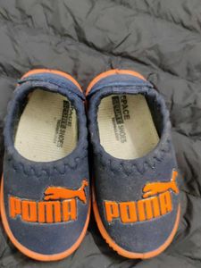 Poma Toddler Shoes - Blue & Orange