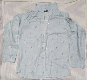Flamingo Print Shirt