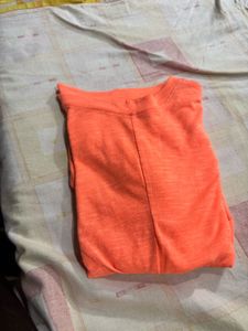 Front Wrap Detail Top Beautiful Coral Color