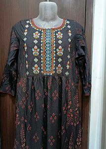 Beautiful Dark Grey Kurta