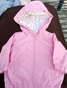 Anko Baby Girl's Coat In Pink Colour With Pocket