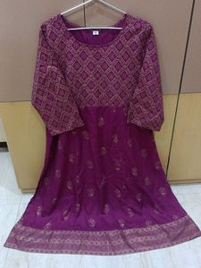 Beautiful Purple Anarkali Kurta