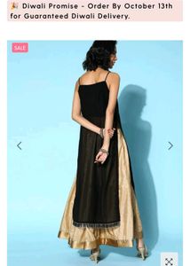 Elegant Black Slip kurti