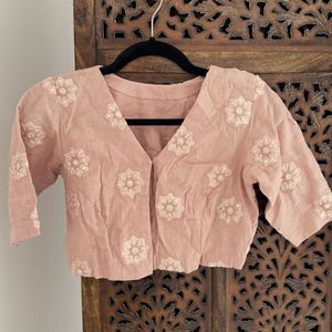 Brand New Designer Mirror Embroidered Blouse