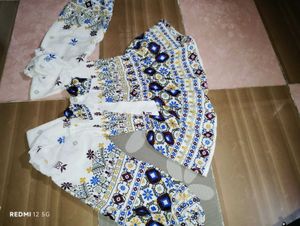 Boho Floral Print Top Stylish Peplum