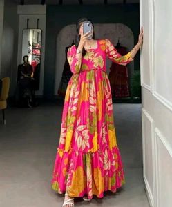 Georgette Multicolour Gown