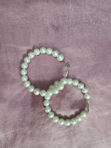Pearl Hoop Earrings