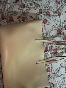 Blush Pink Tote Bag With Mini Pouch