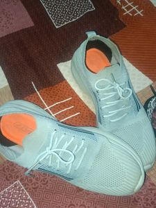 Grey Knit Sneakers
