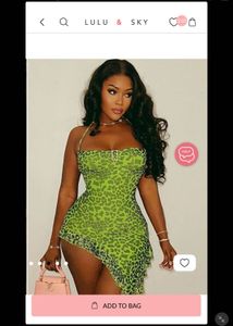 Printed Ruffle Green Halter Bodycon Dress