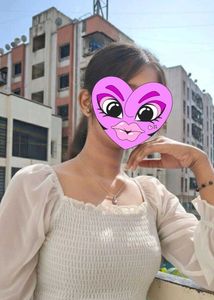White Smocked Top