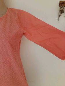 Peach Color Kurti