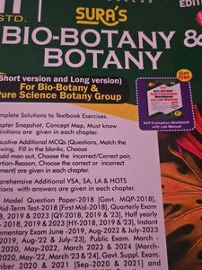 Sura&#39;s 11th Botany and Bio-Botany (2025-2026)