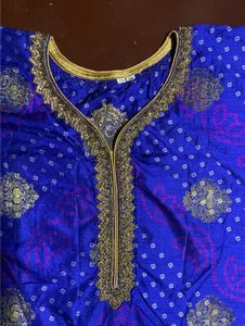 Ethnic Blue Kaftan Kurta