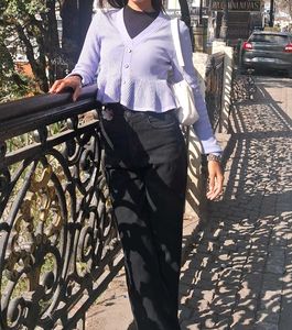 Cropped Peplum Cardigan