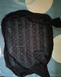 Netted Shrug And Pink Pants