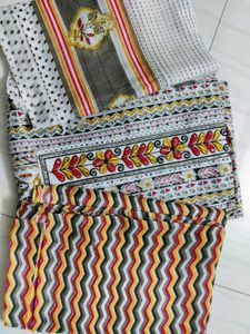 SALE !! Printed Cotton Fabric With Dupatta&amp;Botto