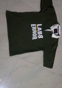 Olive Green Graphic T-Shirt