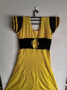 Yellow And Black Kurta