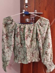 Heart Neckline Off/on Shoulder Top