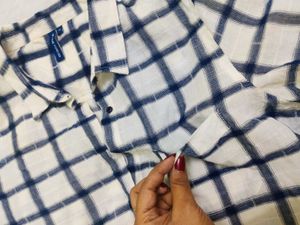 Trendy Checkered Women&#39;s Shirt
