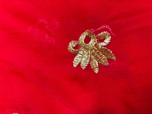 Red Embroidered Saree