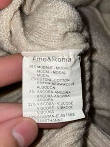 Imported Cream Cable Knit Mini Dress