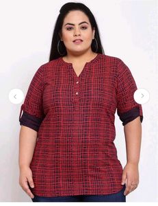Red Printed Top