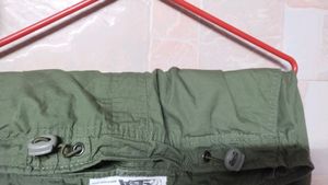 Dark Olive Green Parachute Pants
