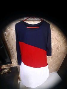 Blend Striped Tshirt (White, Red, Navy)