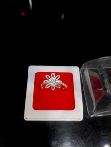 Peacock Flower Ring Pure Silver