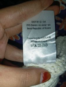 Made In Korea Cute Knitted Crop Top