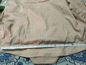 GentlyUsedGoldenBieze FullSleeves Polyester Shirt