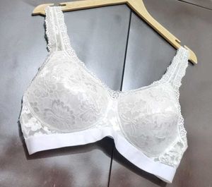Off White Floral Print Bra For 38 D Bust