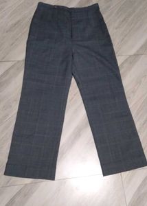Gray Plaid Trousers