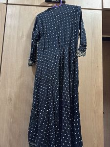 Elegant Black Printed Kurta