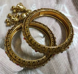 Elegant Bangles with Bell Charms
