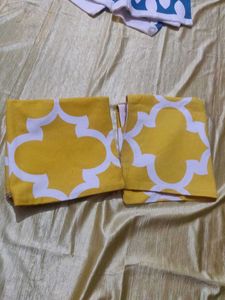 4 Gaddi Covers In Cotten With Chain Stitched🇻🇦